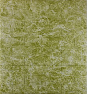 Самоклеюча декоративна 3D панель під темно-оливковий мармур 700x770x3мм (69-3)